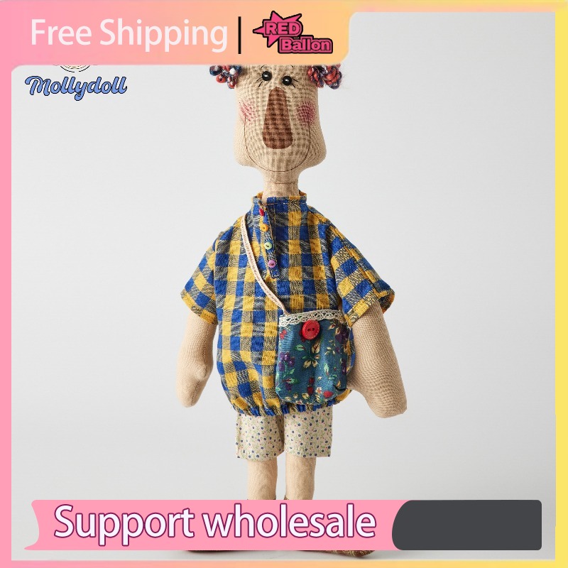 Vintage Collectible And Vintage Dolls - Mollydoll Vintage Handcrafted Plush Doll Adorable