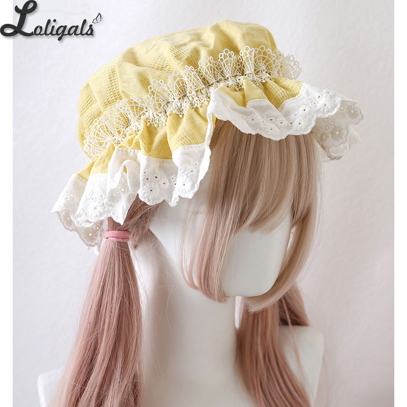 Vintage Collectible Dolls - Antique Doll Bonnet Hat Vintage Girl