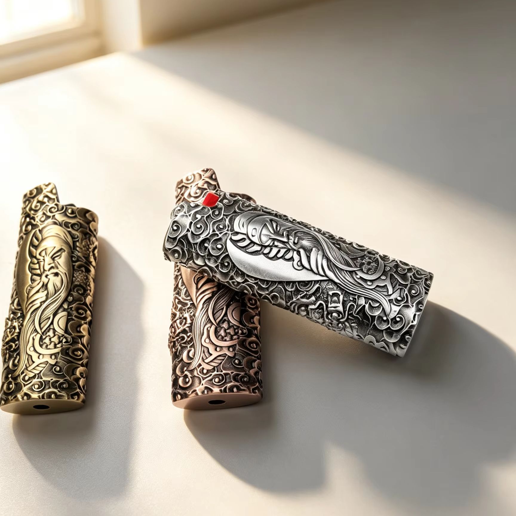 Vintage And Collectible - Zinc Alloy Lighter Case For BIC