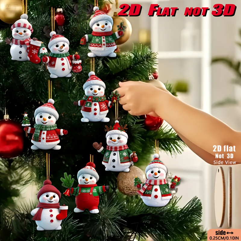 Vintage Collectible Dolls - 27pcs/18pcs/9pcs Vintage Artificial Wooden Christmas Snowman
