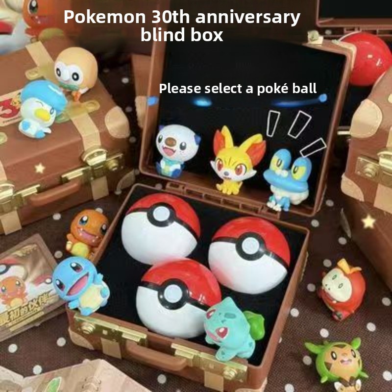 Vintage Collectibles Toys - With Box Pokemon First Partners Blind‑box
