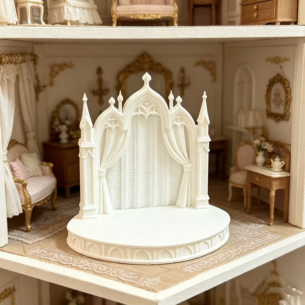 Gothic Castle Diorama Platform - Vintage Collectible Dolls recension och pris