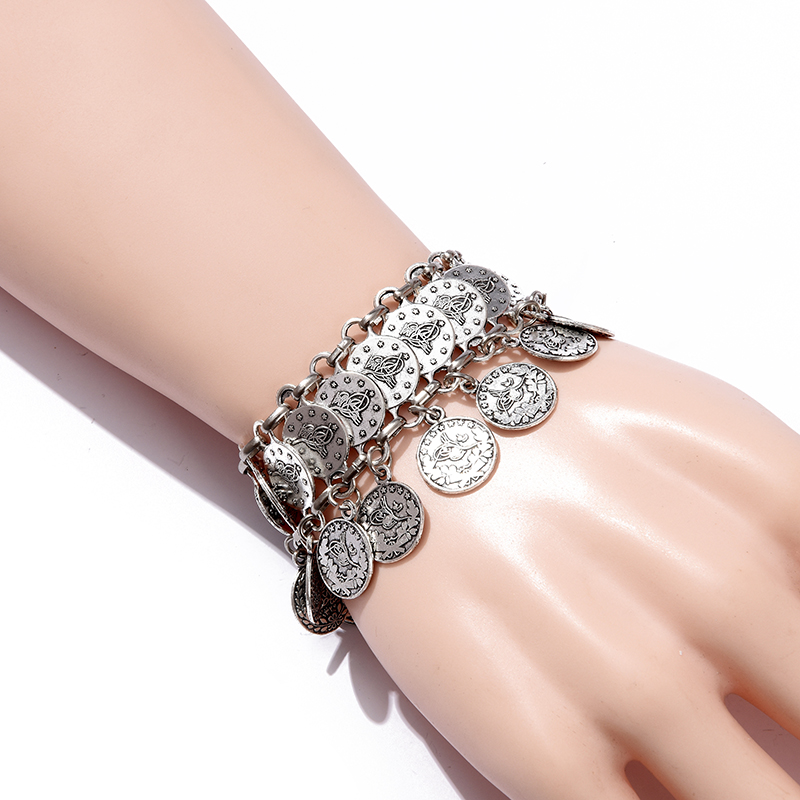 Ethnic Boho Handmade Chain Adj - Vintage Collectible Coins recension och pris