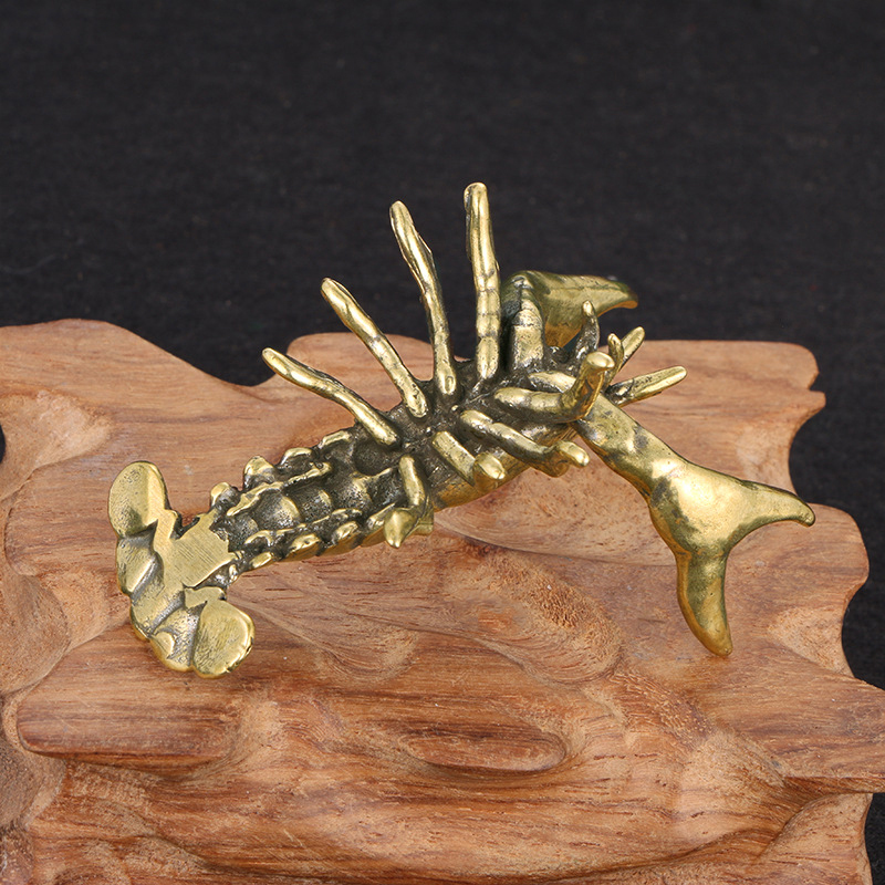 Solid Brass Crayfish Ornament  - Vintage Collectible Pens recension och pris