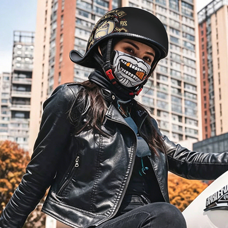 Retro Motorcycle Helmets for M - Lens Cap Vintage recension och pris
