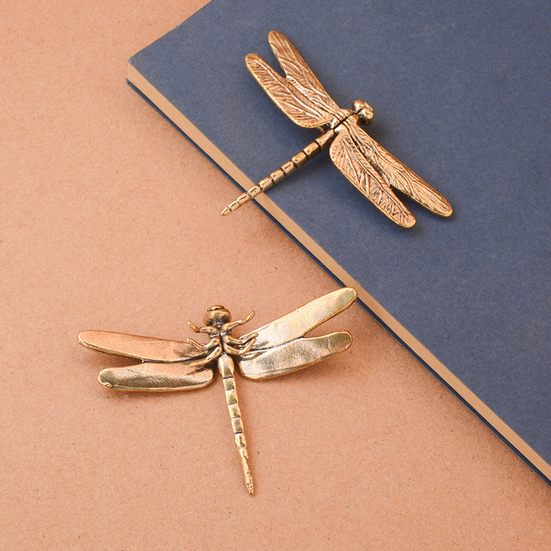 1Pc Vintage Brass Dragonfly Or - Vintage Collectible And Vintage Dolls recension och pris
