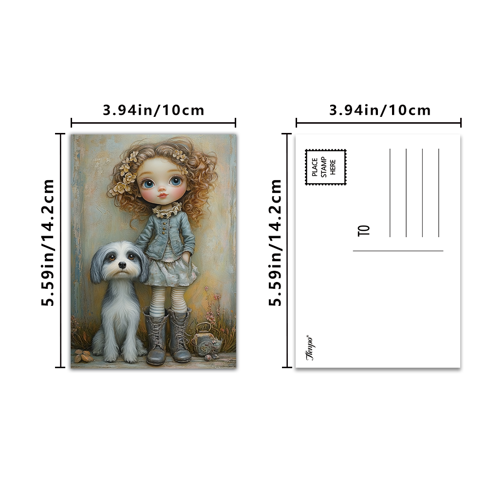 32pcs Vintage Cute Doll Postca - Vintage Collectible And Vintage Dolls recension och pris